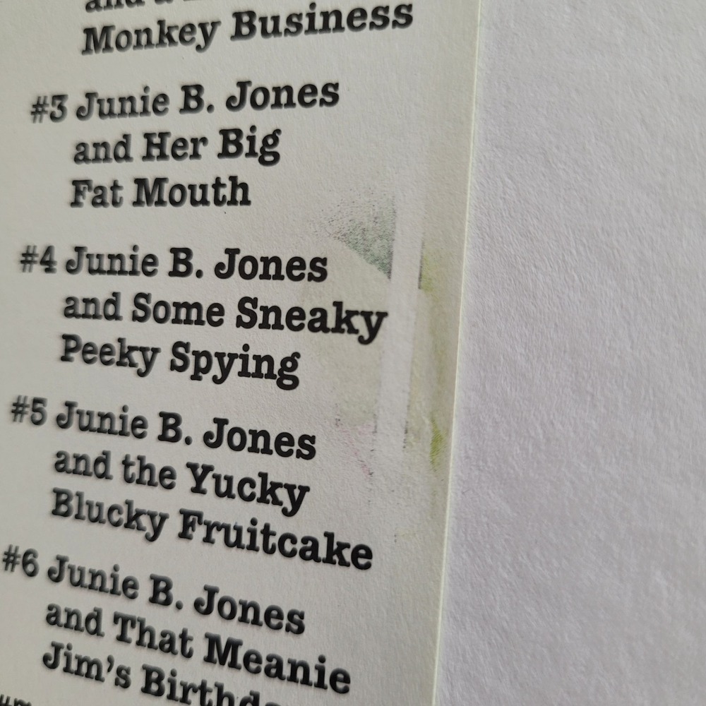 Vintage 90s Junie B. Jones Bookmark 1992 Denise Brunkus Reading List 676-76038-4 - Picture 13 of 14